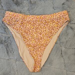 Dippin Daisys Animal Print Bikini Bottom, Womens Medium, Great Condition